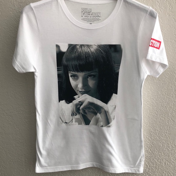 Tops - Pulp fiction Mia Wallace t shirt size M